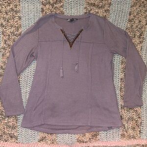Eddie Bauer Lavender Long Sleeve Top